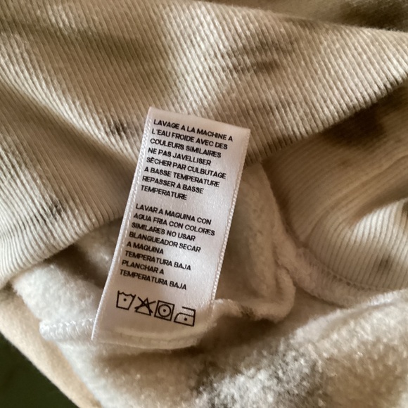 GOOD AMERICAN CROPPED LONG SLEEVES TIE-DYE HOODIE SIZE 1 - Picture 9 of 9